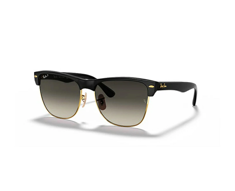 B4175 Clubmaster Oversized Sunglasses Black / Grey